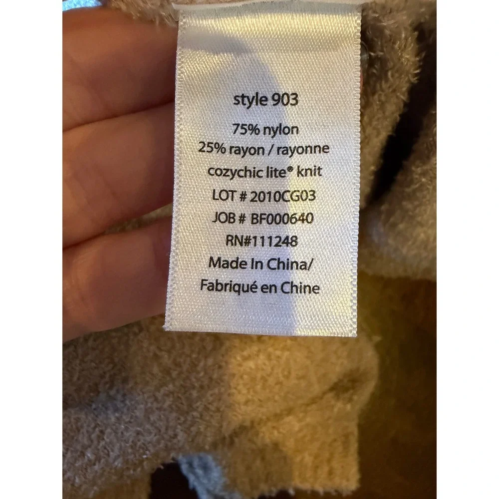 Barefoot‎ Dreams Sweater Women Small Tan Driftwood CozyChic Lite Island Cardigan